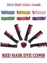Load image into Gallery viewer, Kalolary Red Hair Chalk Comb 10 PCS