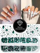 Load image into Gallery viewer, KALOLARY Green Diamond Rhinestones