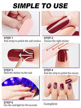 Load image into Gallery viewer, Kalolary Pink Prince Series Nail Gel Polish Strips 20 PCS