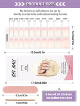 Load image into Gallery viewer, Kalolary Gradient Pink Series Nail Gel Polish Strips 20 PCS