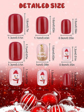 Load image into Gallery viewer, Kalolary Christmas False Nail 96 Pcs (C style)