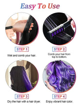 Load image into Gallery viewer, Kalolary Purple Hair Chalk Comb 10 PCS
