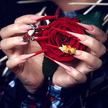 Load image into Gallery viewer, Kalolary 6Pcs Blue Acrylic Nail Brush with 2Pcs Nail Art Dappen Dish Set