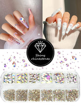 Load image into Gallery viewer, KALOLARY AB Diamond Nail Rhinestones