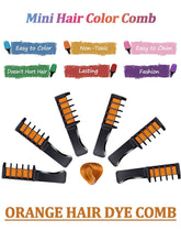 Load image into Gallery viewer, Kalolary Orange Hair Chalk Comb 10 PCS