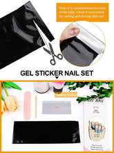 Load image into Gallery viewer, Kalolary Blue Nail Gel Polish Strips 20 PCS