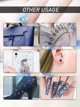 Load image into Gallery viewer, KALOLARY Light Blue Diamond Rhinestones