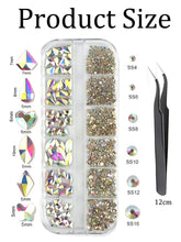 Load image into Gallery viewer, KALOLARY AB Diamond Nail Rhinestones