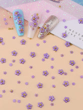 Load image into Gallery viewer, Kalolary 3D Flower Nail Charms Rhinestone