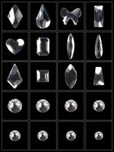 Load image into Gallery viewer, Kalolary White Professional Nail Rhinestones Kit