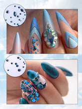 Load image into Gallery viewer, KALOLARY Light Blue Diamond Rhinestones