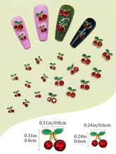 Load image into Gallery viewer, Kalolary 60Pcs Cherry Nail Charms