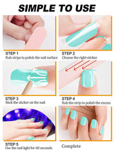 Load image into Gallery viewer, Kalolary Light Green Series Nail Gel Polish Strips 20 PCS