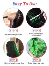 Load image into Gallery viewer, Kalolary Green & Red Hair Chalk Comb 10 PCS