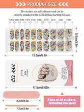 Load image into Gallery viewer, Kalolary Floral Series Nail Gel Polish Strips 20 PCS