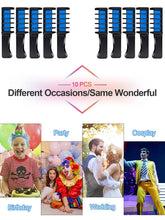 Load image into Gallery viewer, Kalolary Blue Hair Chalk Comb 10 PCS