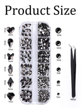 Load image into Gallery viewer, KALOLARY Mineral Black Diamond Rhinestones