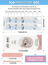 Load image into Gallery viewer, Kalolary French Blue Series Nail Gel Polish Strips 20 PCS