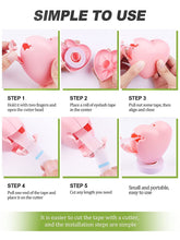 Load image into Gallery viewer, Kalolary 16 Rolls Lash Tape for Eyelash Extension with Tape Dispenser Cutter