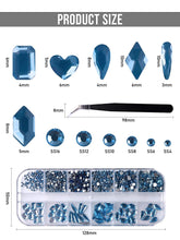 Load image into Gallery viewer, KALOLARY Light Blue Diamond Rhinestones