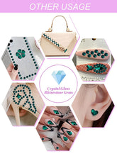 Load image into Gallery viewer, KALOLARY Green Diamond Rhinestones