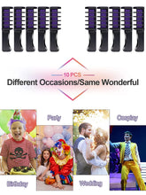 Load image into Gallery viewer, Kalolary Purple Hair Chalk Comb 10 PCS