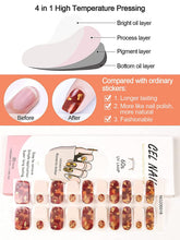 Load image into Gallery viewer, Kalolary French Amber Series Nail Gel Polish Strips 20 PCS