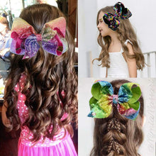 Load image into Gallery viewer, Kalolary Large Hair Bows Alligator Clips Grosgrain Ribbon Hair Barrettes Accessories