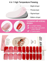 Load image into Gallery viewer, Kalolary Red Series Nail Gel Polish Strips 20 PCS