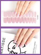 Load image into Gallery viewer, Kalolary Pink Glitter Series Nail Gel Polish Strips 20 PCS