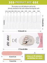 Load image into Gallery viewer, Kalolary White Series Nail Gel Polish Strips 20 PCS