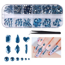 Load image into Gallery viewer, KALOLARY Light Blue Diamond Rhinestones