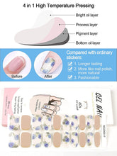 Load image into Gallery viewer, Kalolary Blue Rose Series Nail Gel Polish Strips 20 PCS