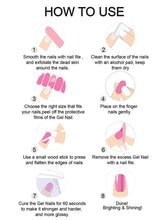 Load image into Gallery viewer, Kalolary Purple Glitter Series Nail Gel Polish Strips 20 PCS