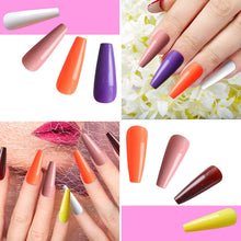 Load image into Gallery viewer, Kalolary Colorful Long Coffin False Nails 1000PCS
