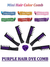 Load image into Gallery viewer, Kalolary Purple Hair Chalk Comb 10 PCS