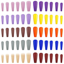 Load image into Gallery viewer, Kalolary Long Coffin False Nails 240PCS($0.05/pcs)