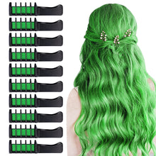 Load image into Gallery viewer, Kalolary Green Hair Chalk Comb 10 PCS