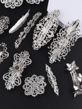 Load image into Gallery viewer, Kalolary 14PCS Retro Vintage Silver French Barrette