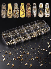 Load image into Gallery viewer, KALOLARY Mineral Gold Diamond Rhinestones