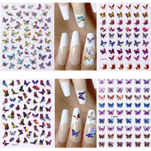 Load image into Gallery viewer, Kalolary Butterfly Nail Art Stickers Decals 12 Sheets