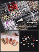 Load image into Gallery viewer, Kalolary Mix Color Professional Nail Rhinestones Kit