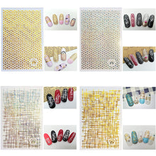 Load image into Gallery viewer, KALOLARY 12 Sheets Metallic Self-Adhesive Nail Stickers
