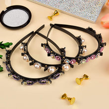 Load image into Gallery viewer, Kalolary 3 Pcs Rhinestone Fashion Headbands Double Bangs Hairstyle Hairpin Headbands