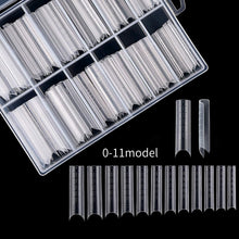 Load image into Gallery viewer, Kalolary 120PCS U Curve Nail Tips with 50pcs Nail Art Forms Stickers