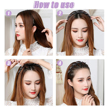 Load image into Gallery viewer, Kalolary 3 Pcs Rhinestone Fashion Headbands Double Bangs Hairstyle Hairpin Headbands