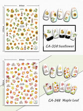 Load image into Gallery viewer, Kalolary Fall Nail Art Sticker Decals 12 Sheets
