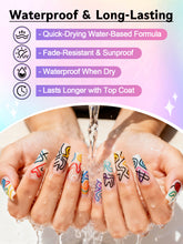 Load image into Gallery viewer, 12 Color 3D Nail Art Pens Set, Kalolary 0.7mm Nail Point Graffiti Dotting Pen Drawing Painting Liner Brush for DIY Nail Art Beauty Adorn Manicure Tools
