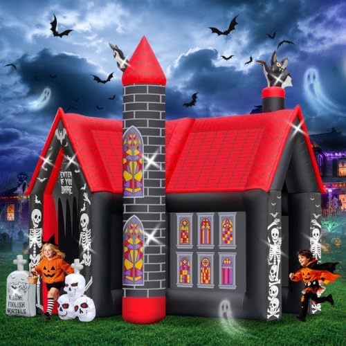 KALOLARY 10FT Haunted House Halloween Inflatable Archway - package contents