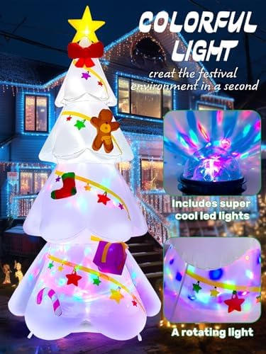 KALOLARY 9FT Gingerbread Man Christmas Yard Inflatable - additional angle